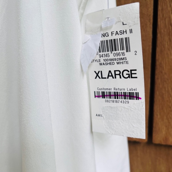 I.N.C. International Concepts White Womens  Asymmetrical Shoulder Draping Top XL - Picture 8 of 15